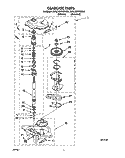 GEARCASE Diagram and Parts List for RAL6245BL0  Whirlpool Washer