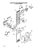 AIR FLOW AND RESERVOIR Diagram and Parts List for KSSS48DWW00  KitchenAid Refrigerator