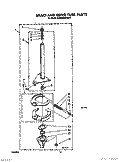 BRAKE AND DRIVE TUBE Diagram and Parts List for KAWE564WAL1  KitchenAid Washer