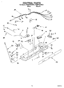 CONTROL Diagram and Parts List for KSRD25FKWH01  KitchenAid Refrigerator
