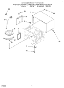 OVEN CAVITY Diagram and Parts List for KCMS145JBL0  KitchenAid Microwave