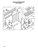 INSTALLATION Diagram and Parts List for CAH18WC41  Crosley Air Conditioner