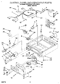 CONTROL PANEL AND SEPARATOR Diagram and Parts List for CSP2770AN1  Whirlpool Dryer