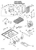 UNIT PARTS Diagram and Parts List for KSCS25MSMS01  KitchenAid Refrigerator