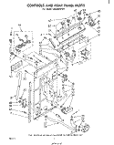 CONTROLS AND REAR PANEL Diagram and Parts List for LA5300XPW1  Whirlpool Washer