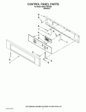 CONTROL PANEL PARTS Diagram and Parts List for KBHS179SSS06  KitchenAid Microwave