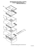 REFRIGERATOR SHELF PARTS Diagram and Parts List for ISC23CNEXW01  Whirlpool Refrigerator