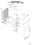 AIR FLOW PARTS Diagram and Parts List for KSRG22FKBL17  KitchenAid Refrigerator