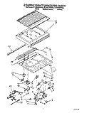COMPARTMENT SEPARATOR Diagram and Parts List for ET20DKXWW02  Whirlpool Refrigerator