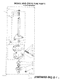 BRAKE AND DRIVE TUBE Diagram and Parts List for KAWE900SWH2  KitchenAid Washer