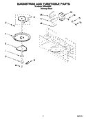 MAGNETRON AND TURNTABLE PARTS Diagram and Parts List for TMH14XMD0  Estate Microwave