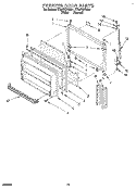 FREEZER DOOR Diagram and Parts List for ET25PKXBN01  Whirlpool Refrigerator