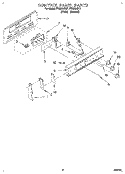 CONTROL PANEL Diagram and Parts List for FES364BW1  Roper Range