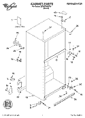 CABINET, LITERATURE Diagram and Parts List for 8ET8FTKXKT01  Whirlpool Refrigerator