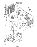 UNIT Diagram and Parts List for CPT08DA1A  Whirlpool Air Conditioner