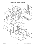 FREEZER LINER PARTS Diagram and Parts List for KBFC42FTS07  KitchenAid Refrigerator