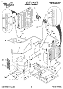 UNIT, LITERATURE Diagram and Parts List for 3PACH16DD0  Whirlpool Air Conditioner