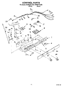 CONTROL Diagram and Parts List for GD5PHAXLB00  Whirlpool Refrigerator