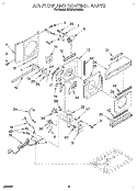 AIR FLOW AND CONTROL Diagram and Parts List for BHAC0700BS0  Whirlpool Air Conditioner