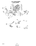 ICE MAKER Diagram and Parts List for GSIW36WH1  Roper Refrigerator