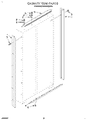 CABINET TRIM Diagram and Parts List for KSSS48QDX00  KitchenAid Refrigerator
