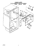 LINER Diagram and Parts List for ET22DKXAW04  Whirlpool Refrigerator