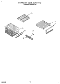 FREEZER SHELF Diagram and Parts List for KSSS36QDX02  KitchenAid Refrigerator
