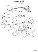 CONTROL PARTS Diagram and Parts List for 3XES0FHGKS02  Whirlpool Refrigerator