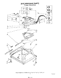 MACHINE BASE Diagram and Parts List for GLA5580XSF3  Whirlpool Washer