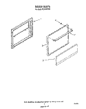 DOOR Diagram and Parts List for RF3000XVN3  Whirlpool Range
