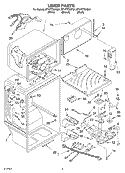 LINER Diagram and Parts List for ET1FTTXKT01  Whirlpool Refrigerator