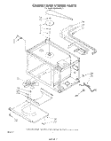 CABINET AND STIRRER Diagram and Parts List for MW8800XS2  Whirlpool Microwave