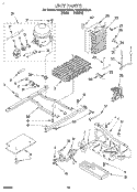 UNIT Diagram and Parts List for RS22BRXBL01  Roper Refrigerator