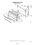 FREEZER DOOR Diagram and Parts List for ET16AKXRWR1  Whirlpool Refrigerator