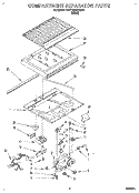 COMPARTMENT SEPARATOR Diagram and Parts List for 3VET19ZKBW00  Whirlpool Refrigerator
