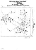 8318272 BURNER ASSEMBLY Diagram and Parts List for 7MSGDX600LQ1  Whirlpool Dryer