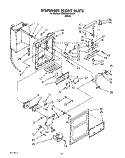 DISPENSER FRONT Diagram and Parts List for 6ED25DQXAW00  Whirlpool Refrigerator