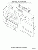 Part Location Diagram of W10209617 Whirlpool NAMEPLATE