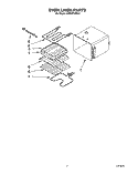OVEN LINER Diagram and Parts List for KEBI271XBL3  KitchenAid Wall Oven