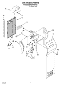 AIR FLOW PARTS Diagram and Parts List for BRS70ZRANA01  Whirlpool Refrigerator