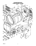 BULKHEAD, LIT/OPTIONAL Diagram and Parts List for CG1751XWN0  Whirlpool Dryer