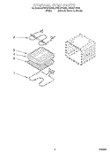 INTERNAL OVEN Diagram and Parts List for RS610PXGW2  Whirlpool Range