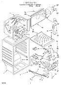 LINER Diagram and Parts List for ET18NMXFN02  Whirlpool Refrigerator