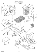 UNIT Diagram and Parts List for 3VED27DQDW00  Whirlpool Refrigerator