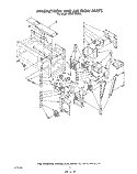 MAGNETRON AND AIR FLOW Diagram and Parts List for KHMS105WBL  KitchenAid Microwave