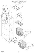 FREEZER LINER Diagram and Parts List for KSRB22QFBL01  KitchenAid Refrigerator