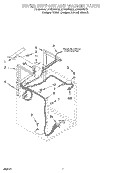 DRYER SUPPORT AND WASHER Diagram and Parts List for LTG5243DT2  Whirlpool Washer Dryer Combo