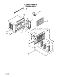CABINET Diagram and Parts List for ACQ294XZ0  Whirlpool Air Conditioner