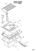 SHELF PARTS, OPTIONAL PARTS Diagram and Parts List for GARF19XXPK01  Whirlpool Refrigerator