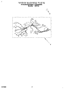 WIRING HARNESS Diagram and Parts List for KEBI100BBL1  KitchenAid Wall Oven